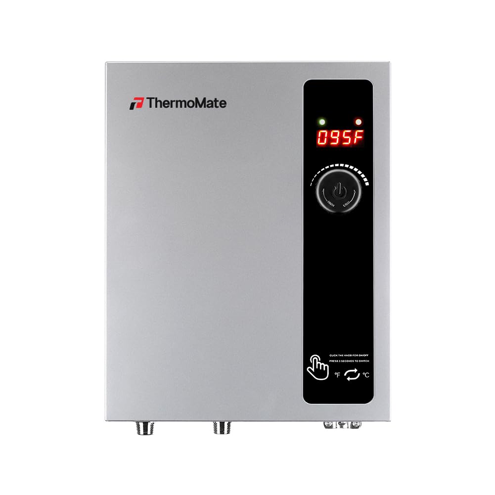 ThermoMate Electric Tankless Water Heater, 11kW 208~240 Volt, On Demand Instant Hot Water Heater, Self Modulating Energy Saving, Save Space, 2.15GPM at 35°F Rise