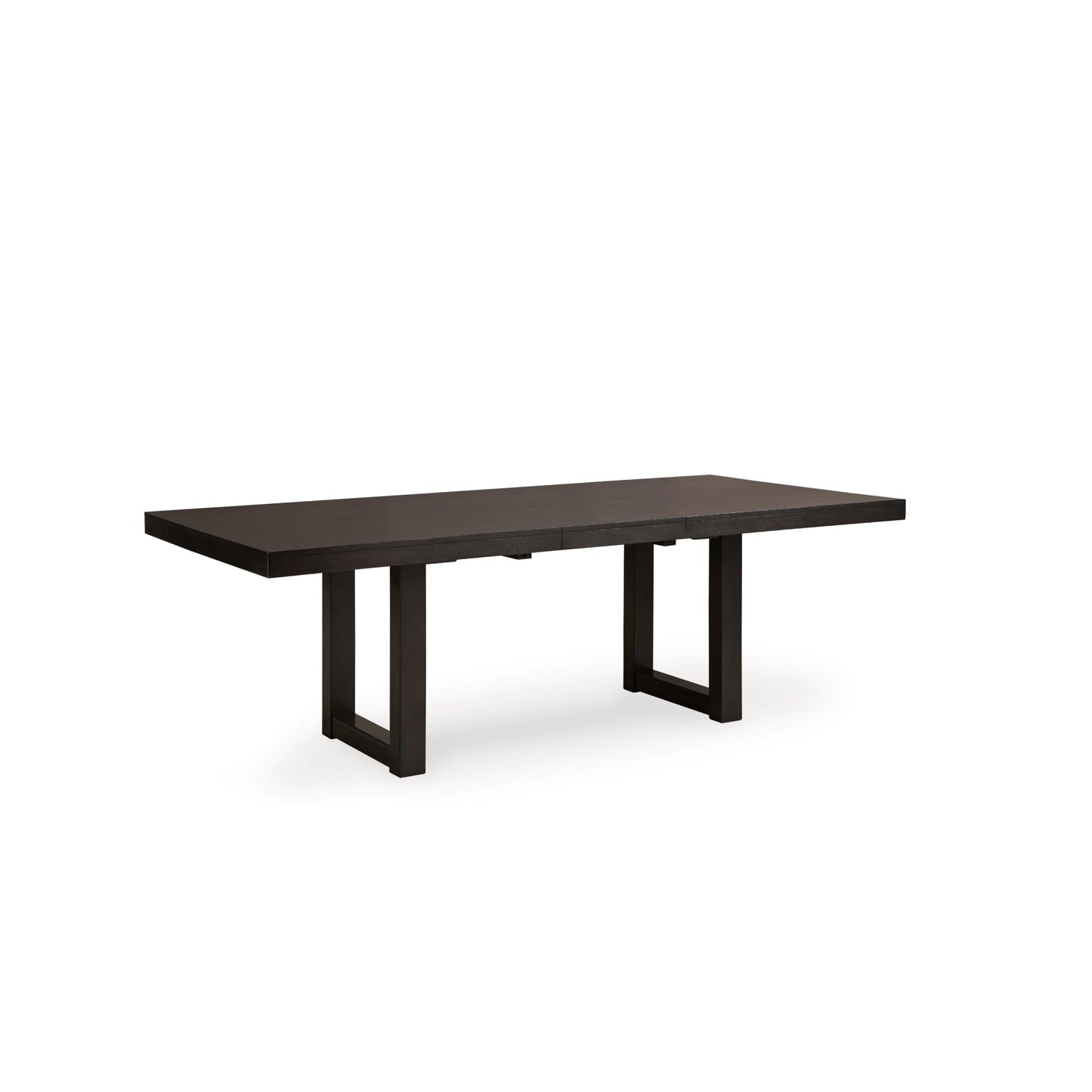 Signature Design by Ashley Neymorton Contemporary Dining Extension Table with Sled Base, Dark Brown