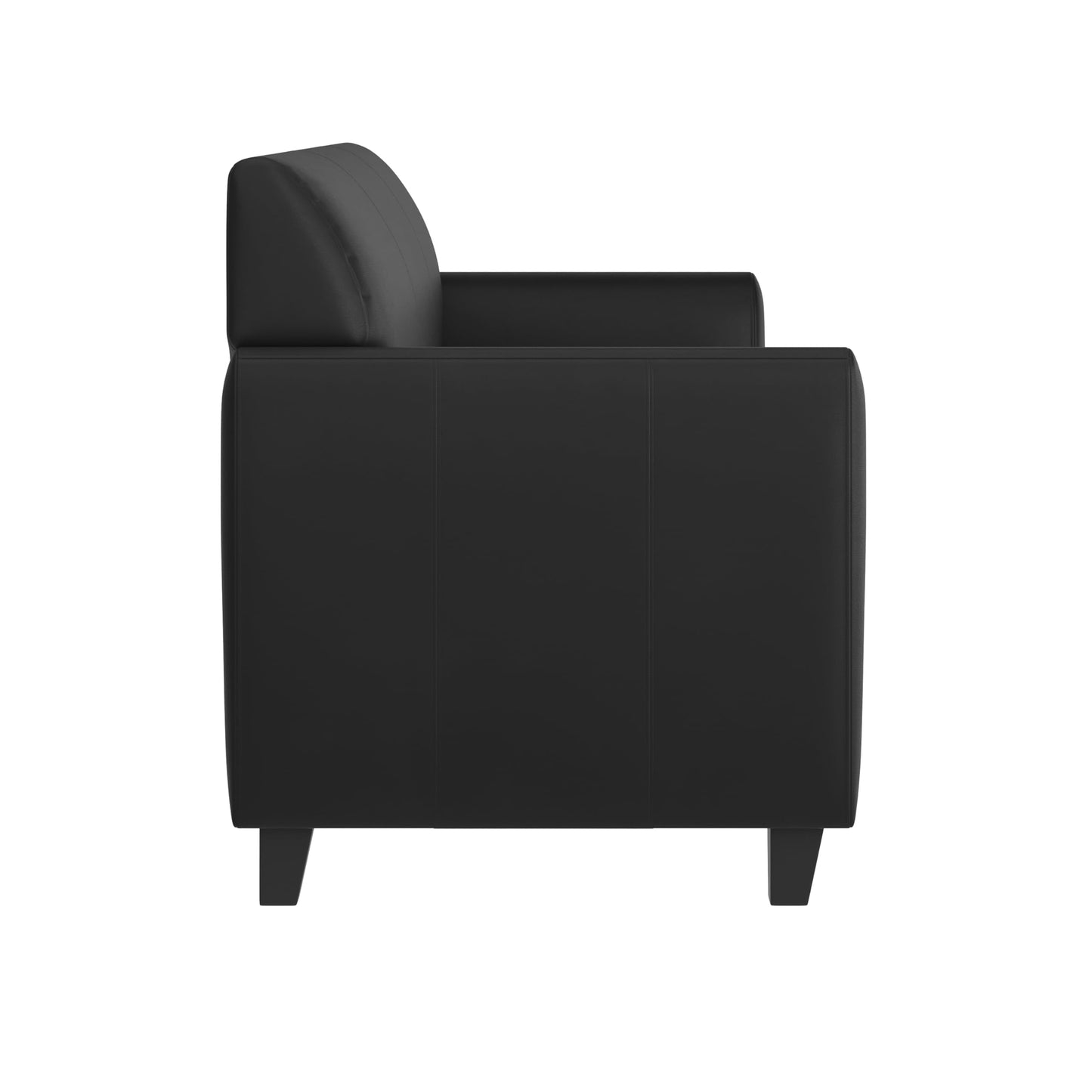 Flash Furniture HERCULES Diplomat Series Black LeatherSoft Sofa