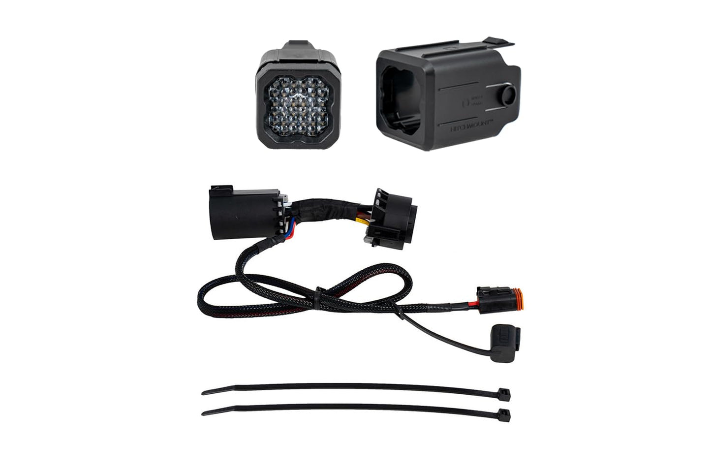 Diode Dynamics HitchMount Reverse Light Kit for Jeep Wrangler 2018-2025, C1, Red, Model DD7420, 100% Diode Dynamics Material