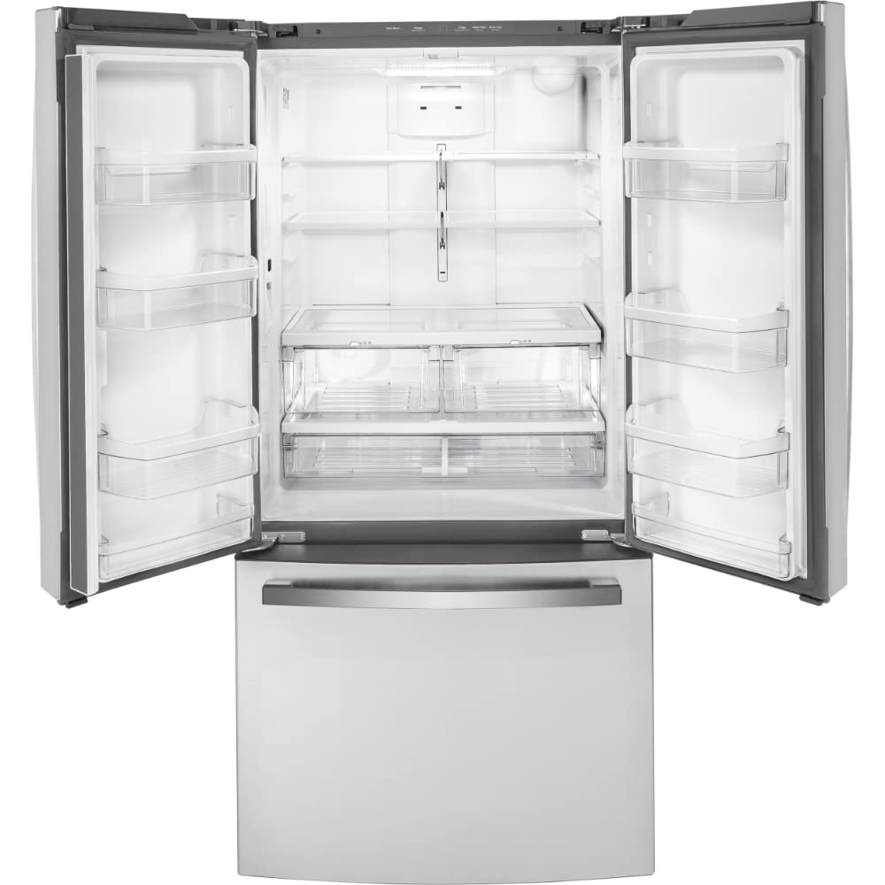 GE GWE19JYLFS 18.6 cu. ft. Counter Depth French Door Refrigerator in Fingerprint Resistant Stainless Steel