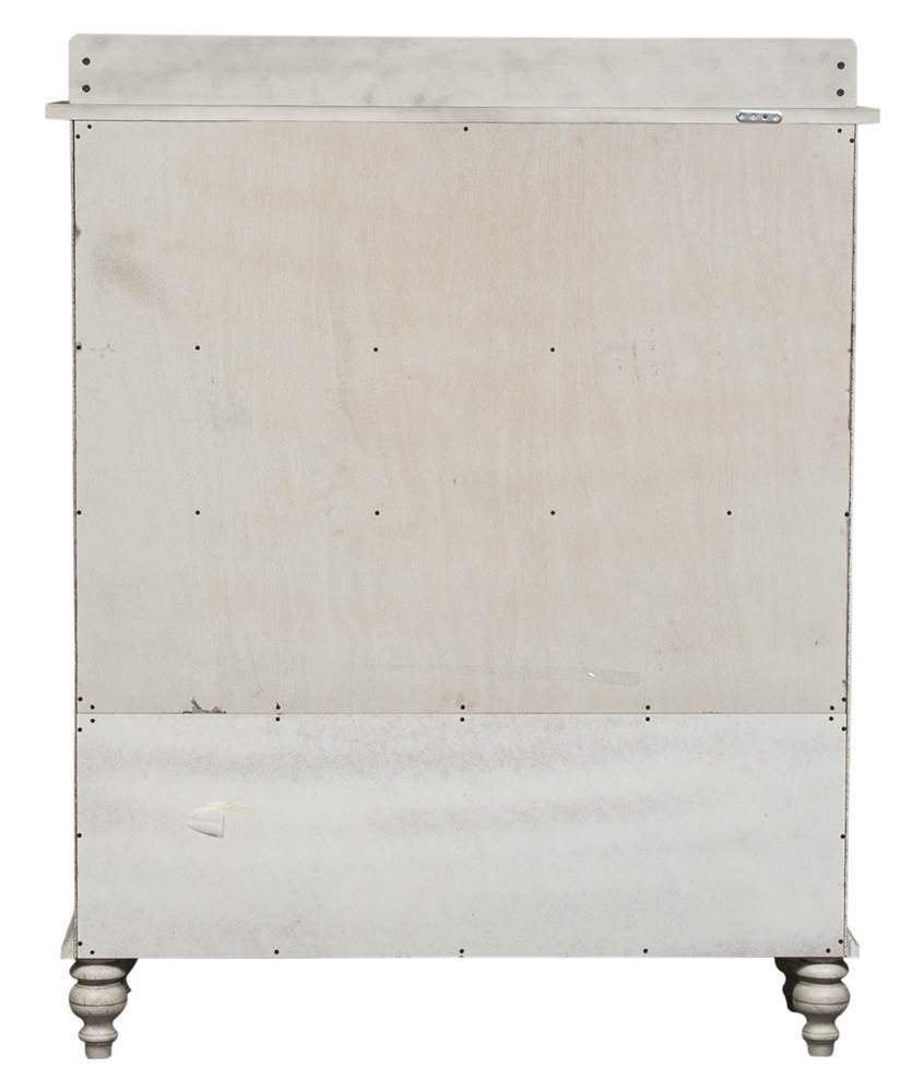 Liberty Furniture Whitney Glass Display Cabinet Traditional Dining Room Storage with LED Touch Light - Antique Linen Oak Wood