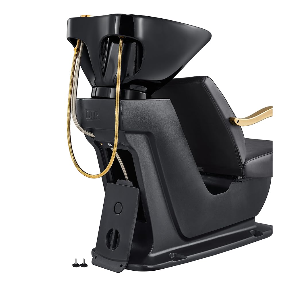 Dir Shampoo Backwash Unit Beauty Salon Shampoo Backwash Station w/Gold Accents Beckman