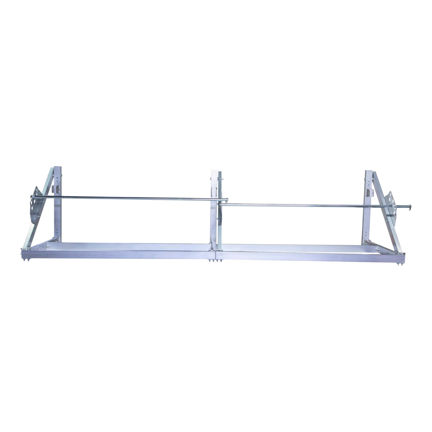 Extreme Max 5001.6464 Wall-Mount Aluminum Fold-Up Tire Rack for Race Trailer, Garage, Shop, Enclosed Trailer, Toy Hauler - 8', Silver