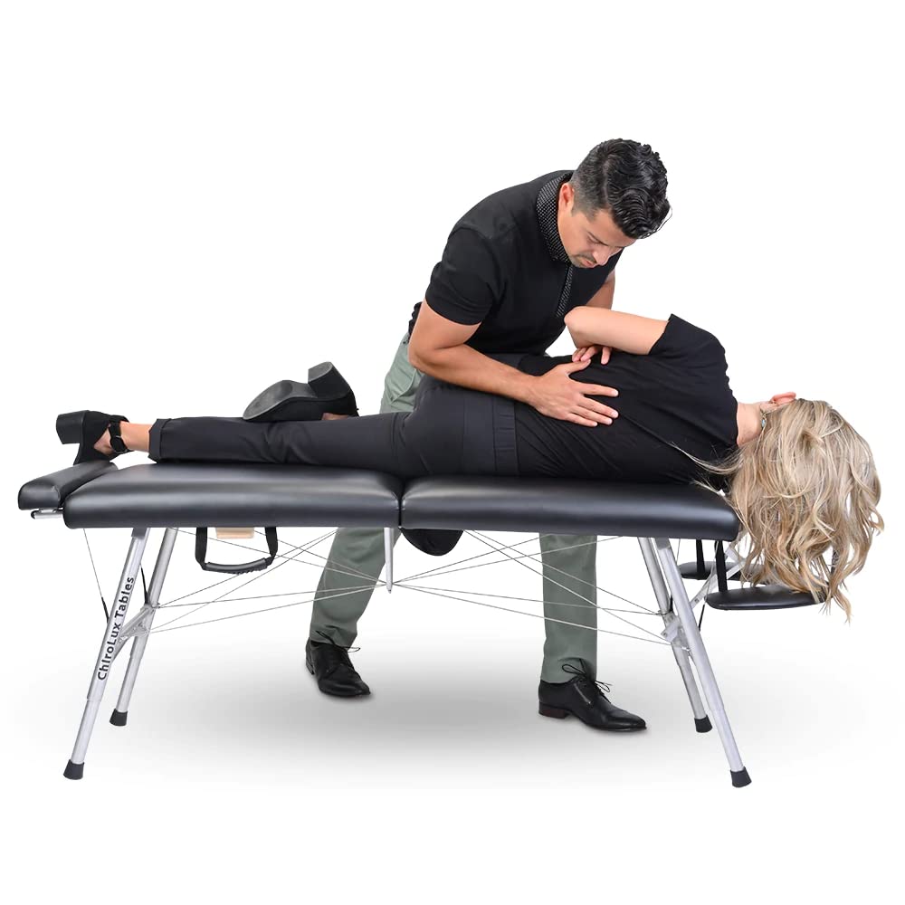 ChiroLux Classic Chiropractic Table | Professional-Grade Stability Table | Perfect for Sport Chiropractor | Lightweight and Simple Setup | MagLock Technology |Trusted by Olympics…