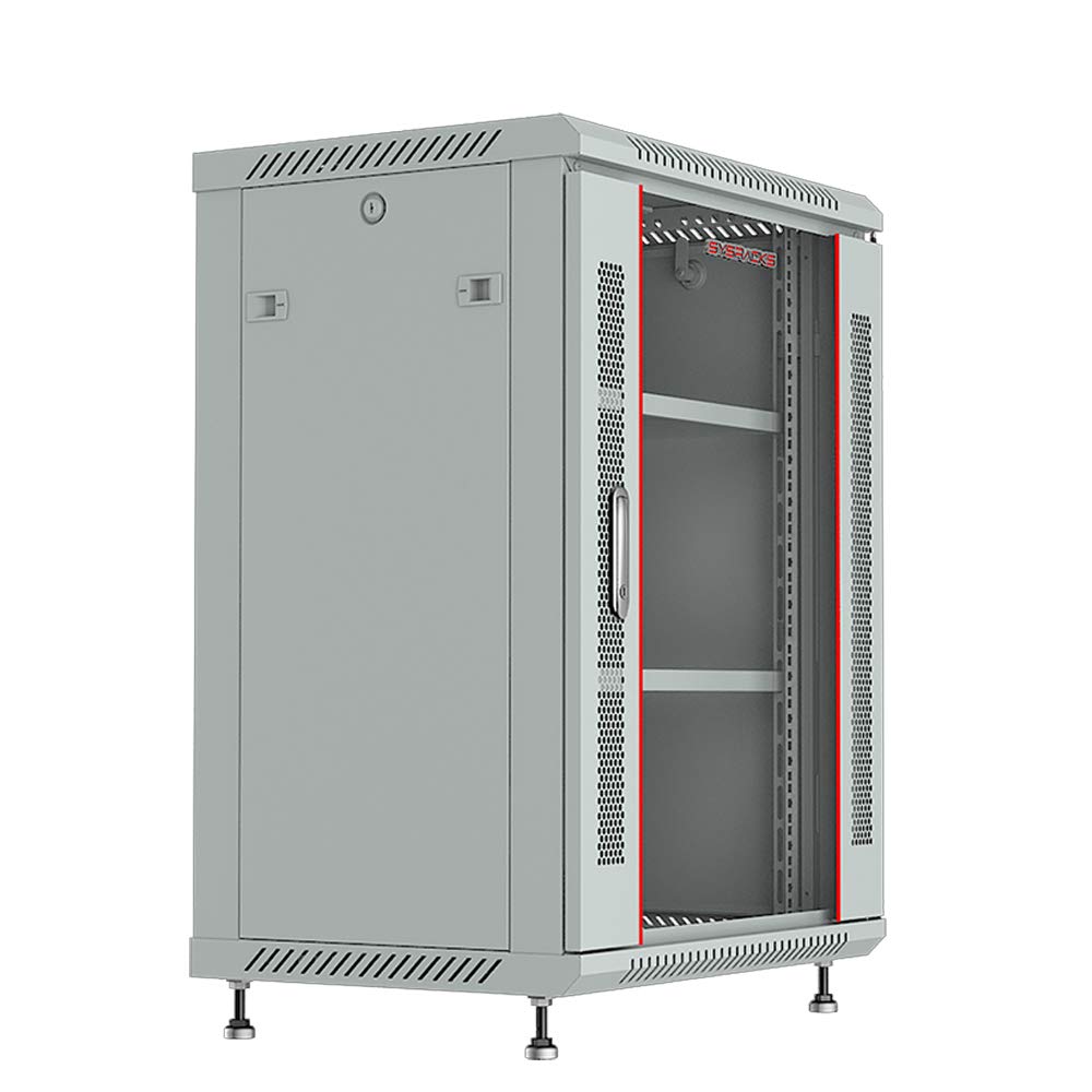 15U Wall Mount Server Rack Cabinet – 19" Network Rack Enclosure, 24" Deep Data Rack Cabinet with Fan, PDU & Shelf for IT Equipment, Switches and Patch Panel
