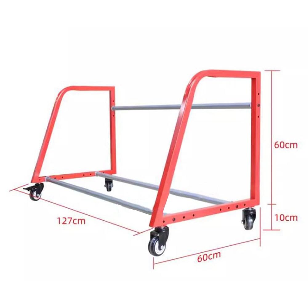 Vertical Tire Storage Rack, Rolling Multi-Tire Display Stand, Metal Garage Tire Holder for Efficient Storage, Space-Saving Tire Carrier, Fits