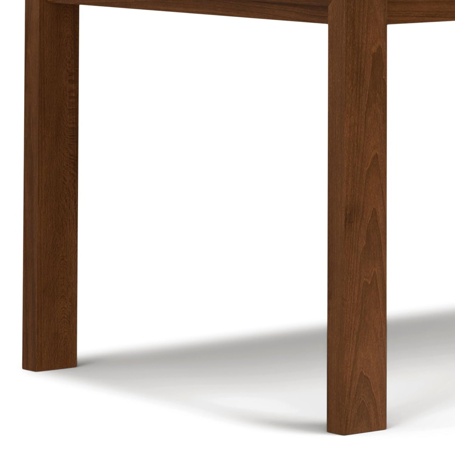 SIMPLIHOME Wilson Dining Table - 60 inch Wide Solid Wood Walnut Veneer Rectangular Table, Transitional Style for Dining Room or Kitchen with Thick, Straight Legs and Inset Apron, Seats 6