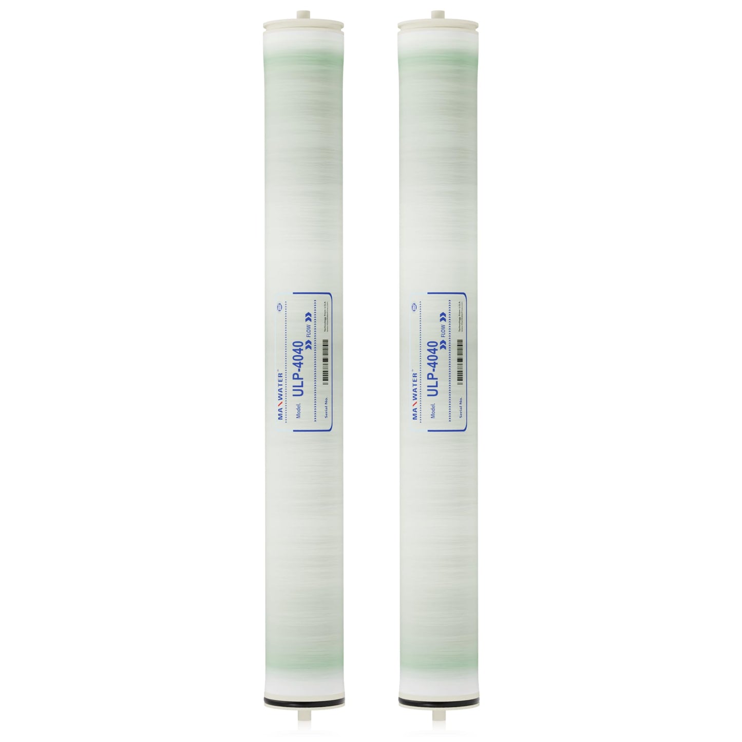 Max Water Reverse Osmosis 4040 Commercial RO Membrane (ULP-4040: 2600GPD) size 4" x 40" good for Industrial, Agricultural, Whole House & more (2)