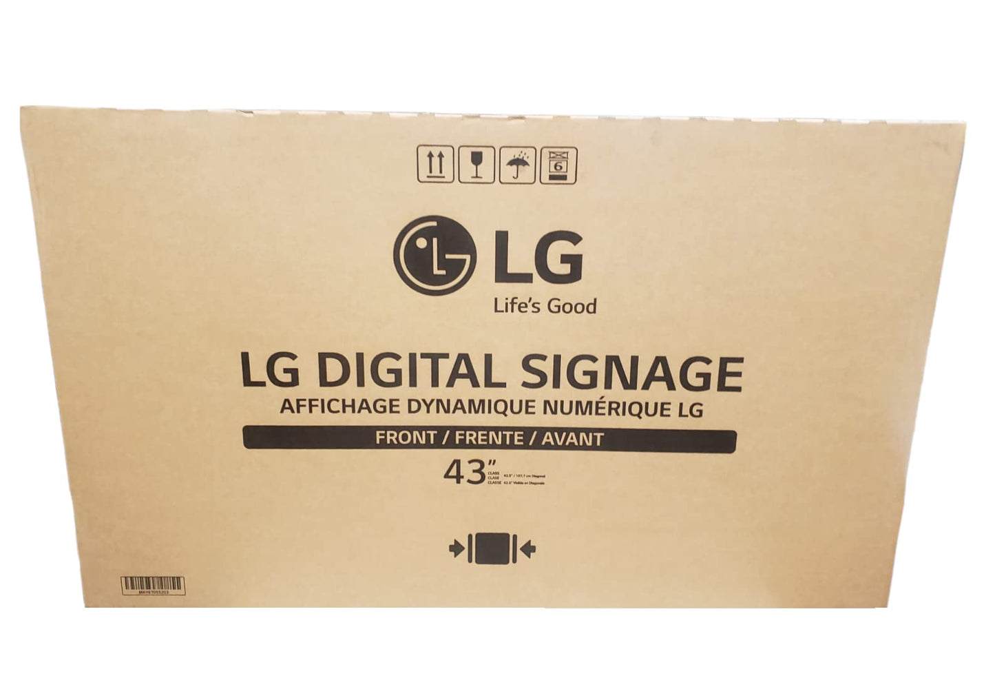LG Electronics LG 43SM5D-B 43-Inch Digital LCD Monitor for Home, Business, Commercial, Retail, Corporate or Industrial Signage Display - Plus PC Laptop Screen Compatibility (Renewed)
