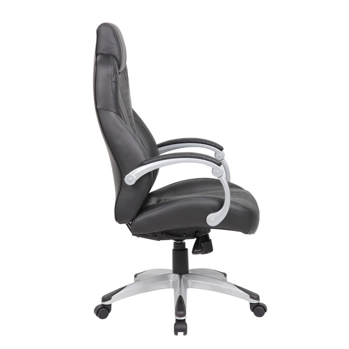 Boss Office Products Executive Hinged Arm Chair in Black