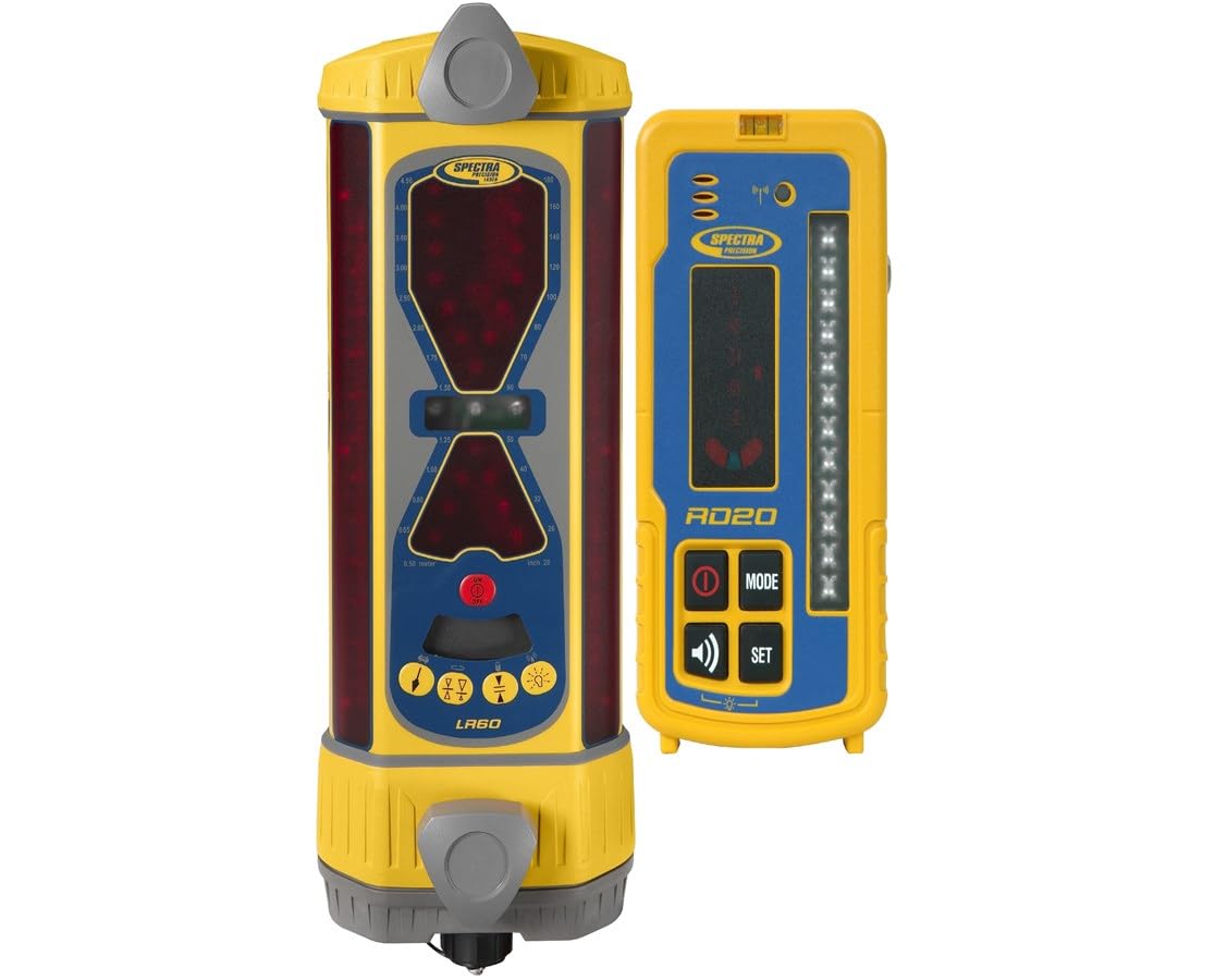 Spectra Precision Laser Machine Display Receiver – 360° Reception, Plumb Indicator, Durable Construction – LR60W