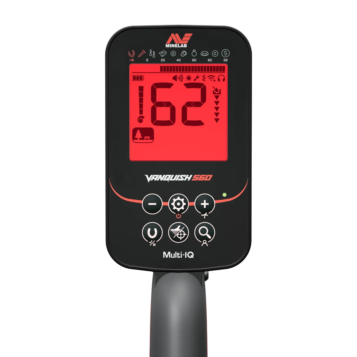 MINELAB Vanquish 560 Fully-Automatic Lightweight Waterproof Metal Detector with Multi-IQ Technology, Includes V12X 12" Double-D Coil and Wired Headphones