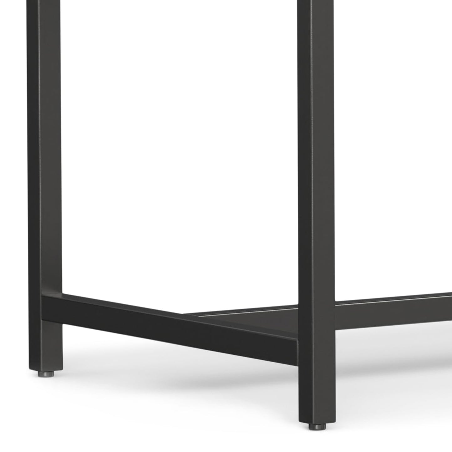 SIMPLIHOME Banting Desk - 72 Inch Wide Solid Oak Veneer and Metal Writing Desk in Oak, Modern Industrial Home Office Computer Table for Study with 2 Drawers and Flip-Down Keyboard Tray
