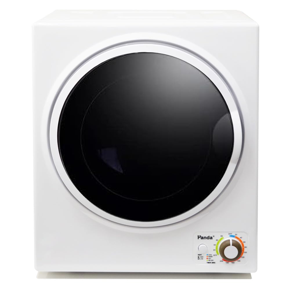Panda Portable Clothes Dryer – 1.5 cu.ft Compact Electric Dryer, 850W, Stainless Steel Tub, 110V – Ideal for Apartments, Dorms & Small Loads