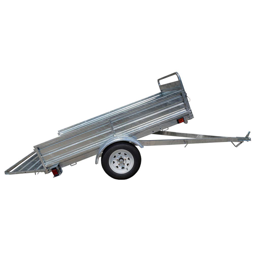DK2 4.5 ft. x 7.5 ft. Single Axle Hot-Dipped Galvanized Multi-Utility Trailer
