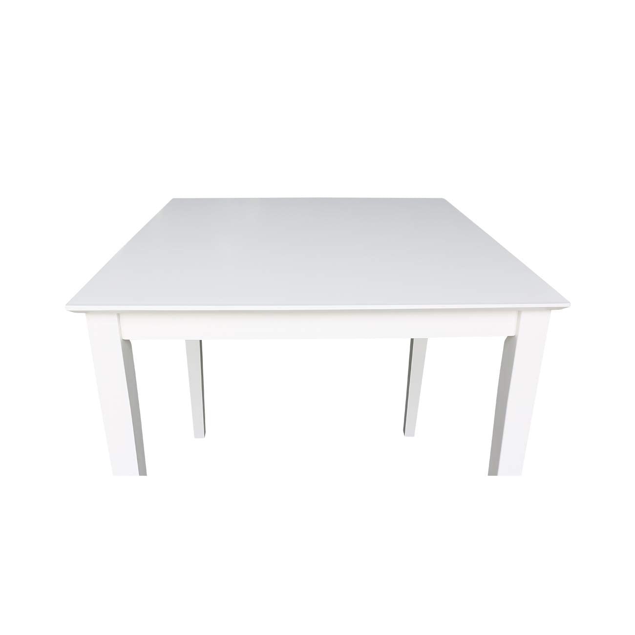 Solid Wood Counter Height Dining Table, 36 Inch High, White