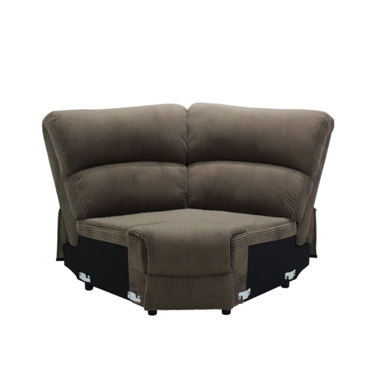 UOCFYK Reclining Sectional Sofa Set, L Shaped Recliner Couch with Cup Holder and Storage Console for Home Theater & Living Room, Camel