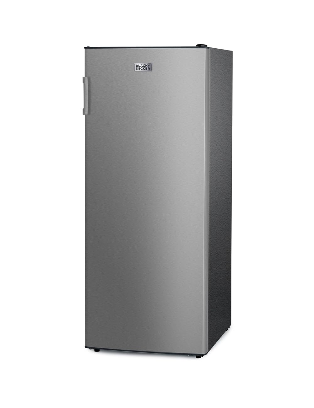 BLACK+DECKER 8.5 Cu. Ft. Upright Freezer, Stand Up Freezer with Mechanical Temperature Control,Freezer with 3 Shelves and 4 Door Bins, Manual Defrost,R600a Refrigerant, BUF850LS,Stainless Steel Look