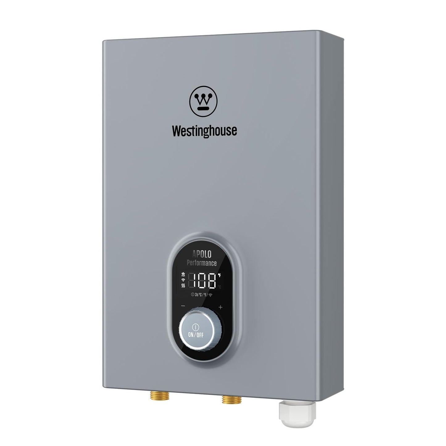 Westinghouse Tankless Water Heater Electric 14kW 240V, Instant On-Demand Hot Water, Smart WiFi, Compatible with Alexa & Google Home, ETL Certified IPX4, Space-Saving, Gray (APOLO-2.0 Upgrade)