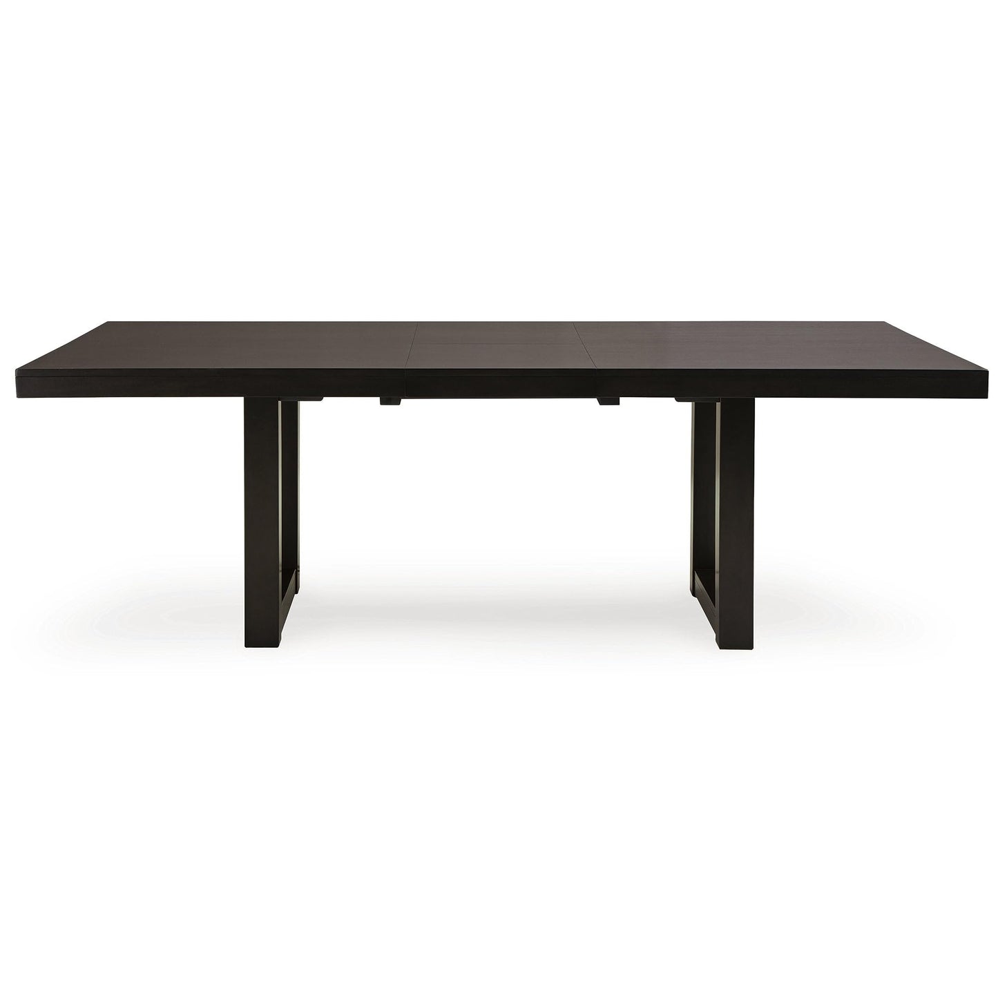 Signature Design by Ashley Neymorton Contemporary Dining Extension Table with Sled Base, Dark Brown