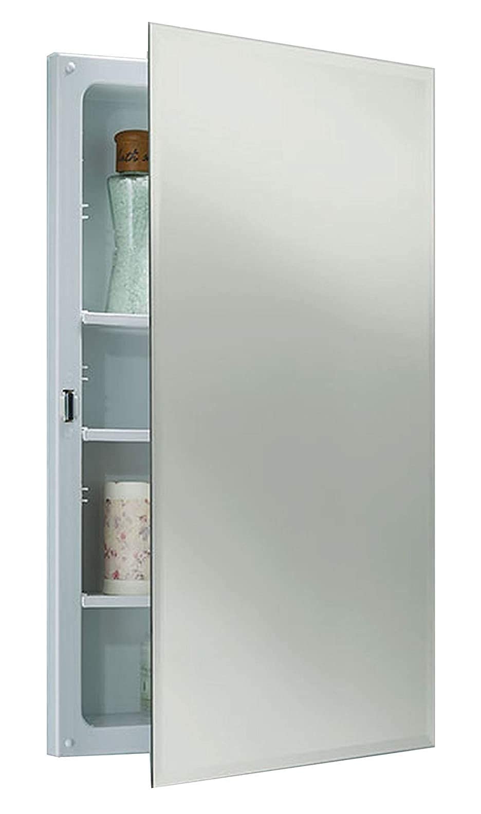 Jensen B773385 Frameless Horizon Single-Door Recessed Medicine Cabinet