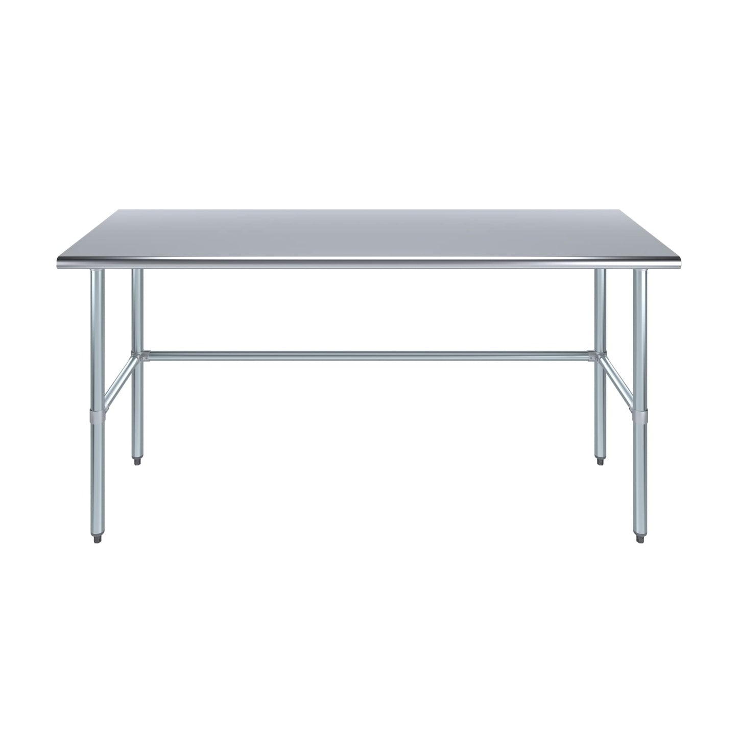24 in. x 72 in. Open Base Stainless Steel Work Table | Residential & Commercial | Food Prep | Heavy Duty Utility Work Station | NSF