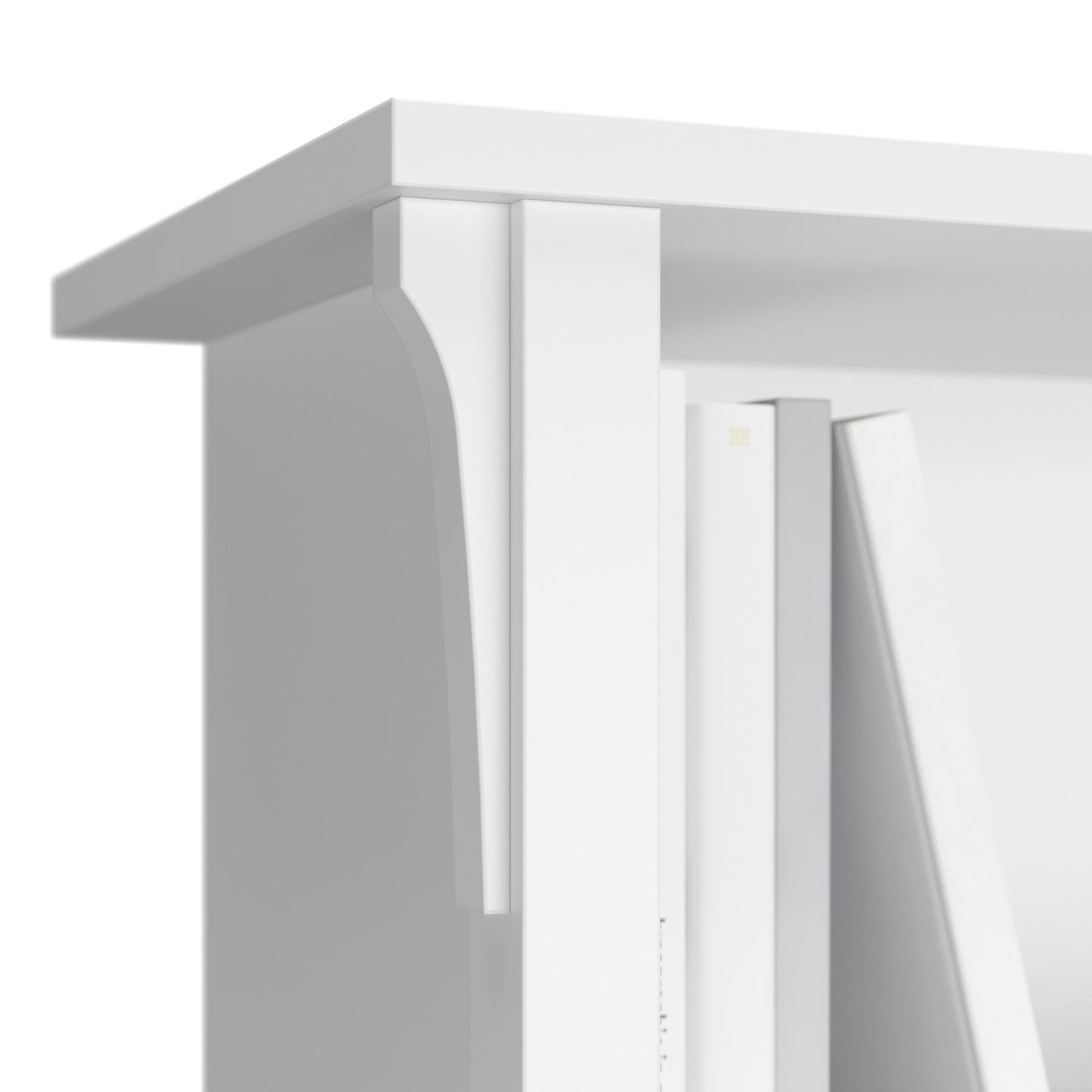 Bush Home Salinas L-Shaped Desk with Hutch | Study Table with Drawers and Cabinets in Pure White and Shiplap Gray | Home Office Computer Desk | Work Desk with Storage