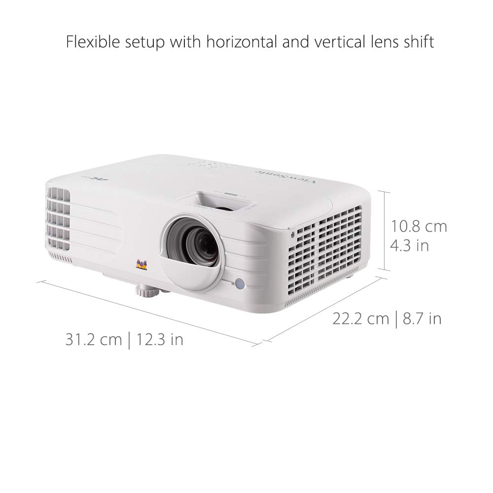 ViewSonic PX701-4K 3200 Lumens 4K Projector, 240Hz and HDR Support for Smooth Home Entertainment, 1.1x Optical Zoom, Auto V-Keystone, and H/V Keystone for Flexible Setup, and Dual HDMI Inputs