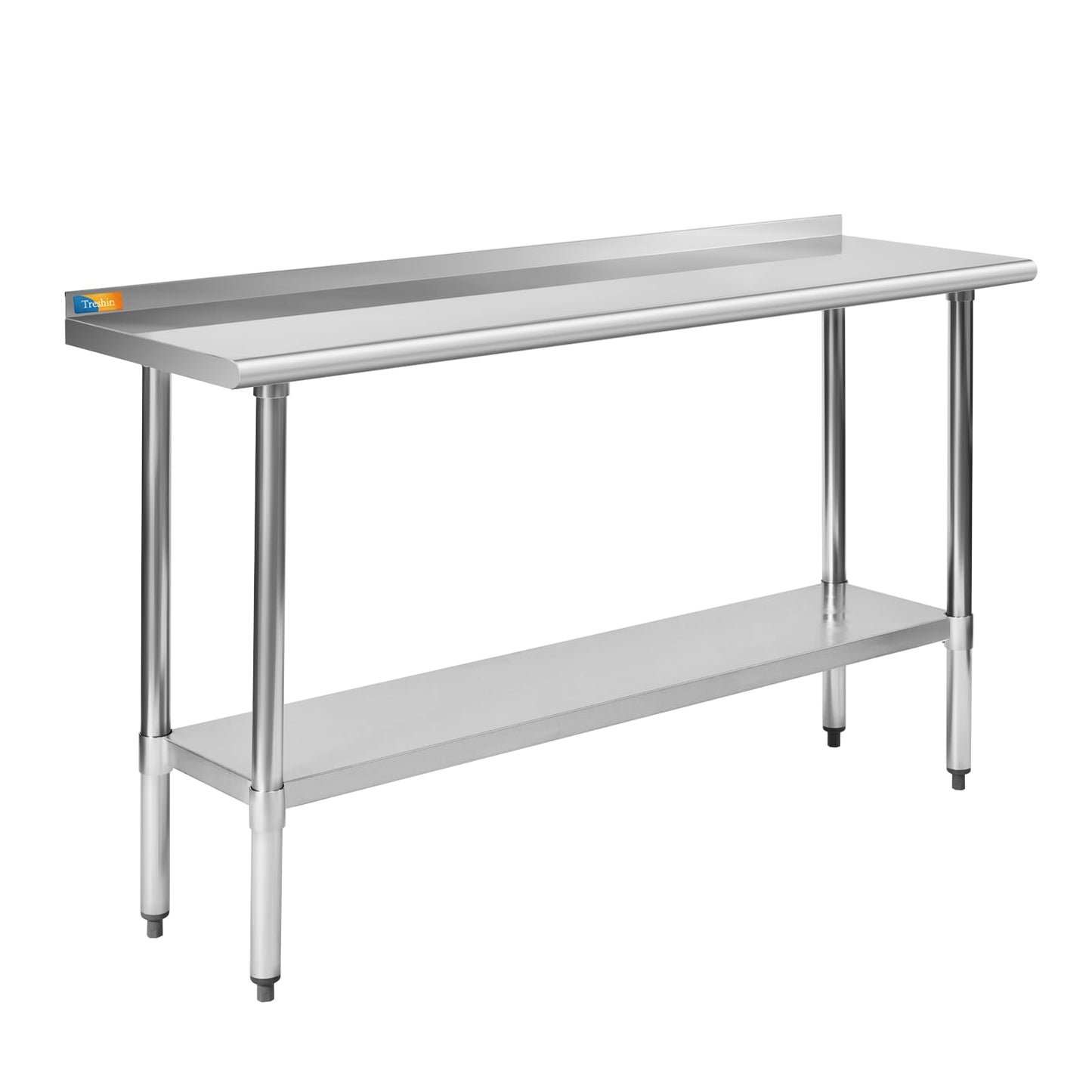 Treshin Stainless Steel Table 18" X 60" with Backsplash