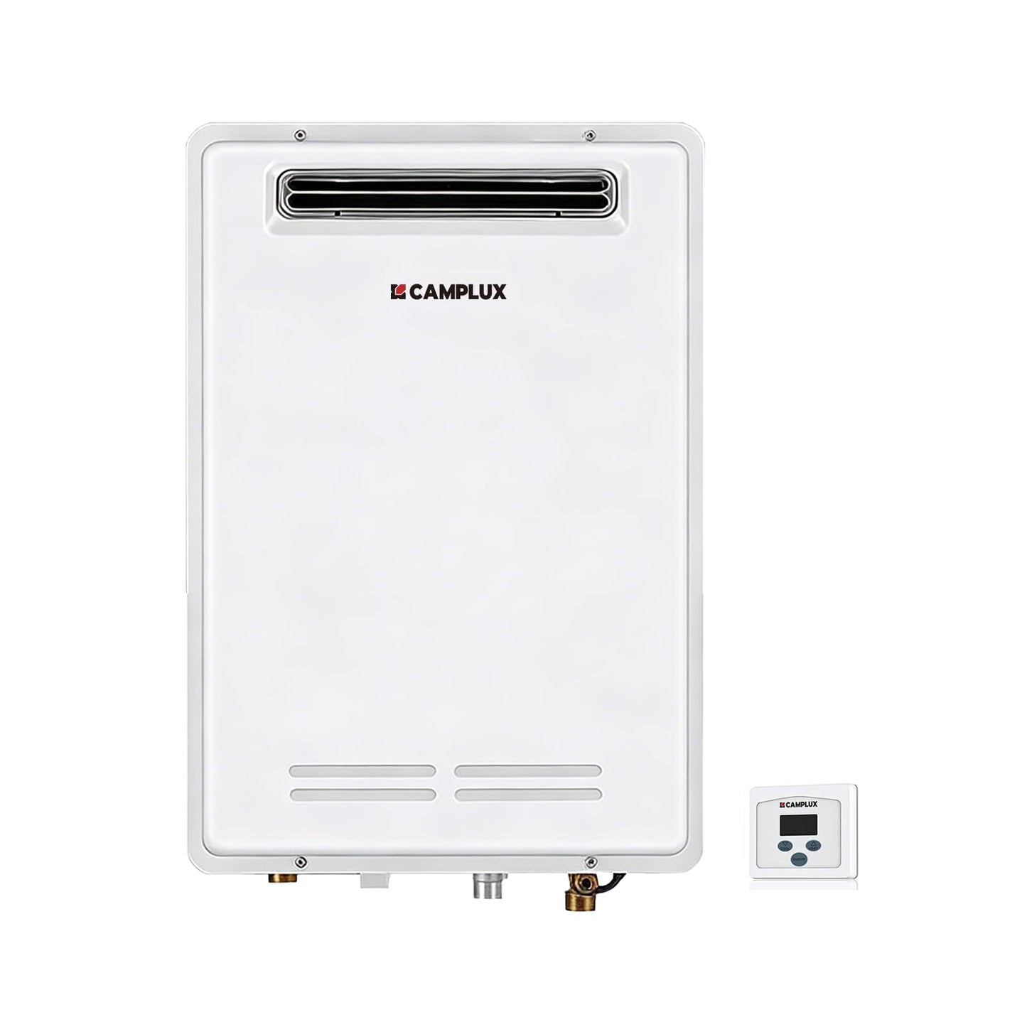 CAMPLUX Climatech 5 Tankless Water Heater Gas Outdoor 6.86 GPM Up to 8.4 GPM,199,000 BTU, CSA Certified On Demand Gas Tankless Hot Water Heater Natural Gas, 3-8 Persons Whole House, WA686