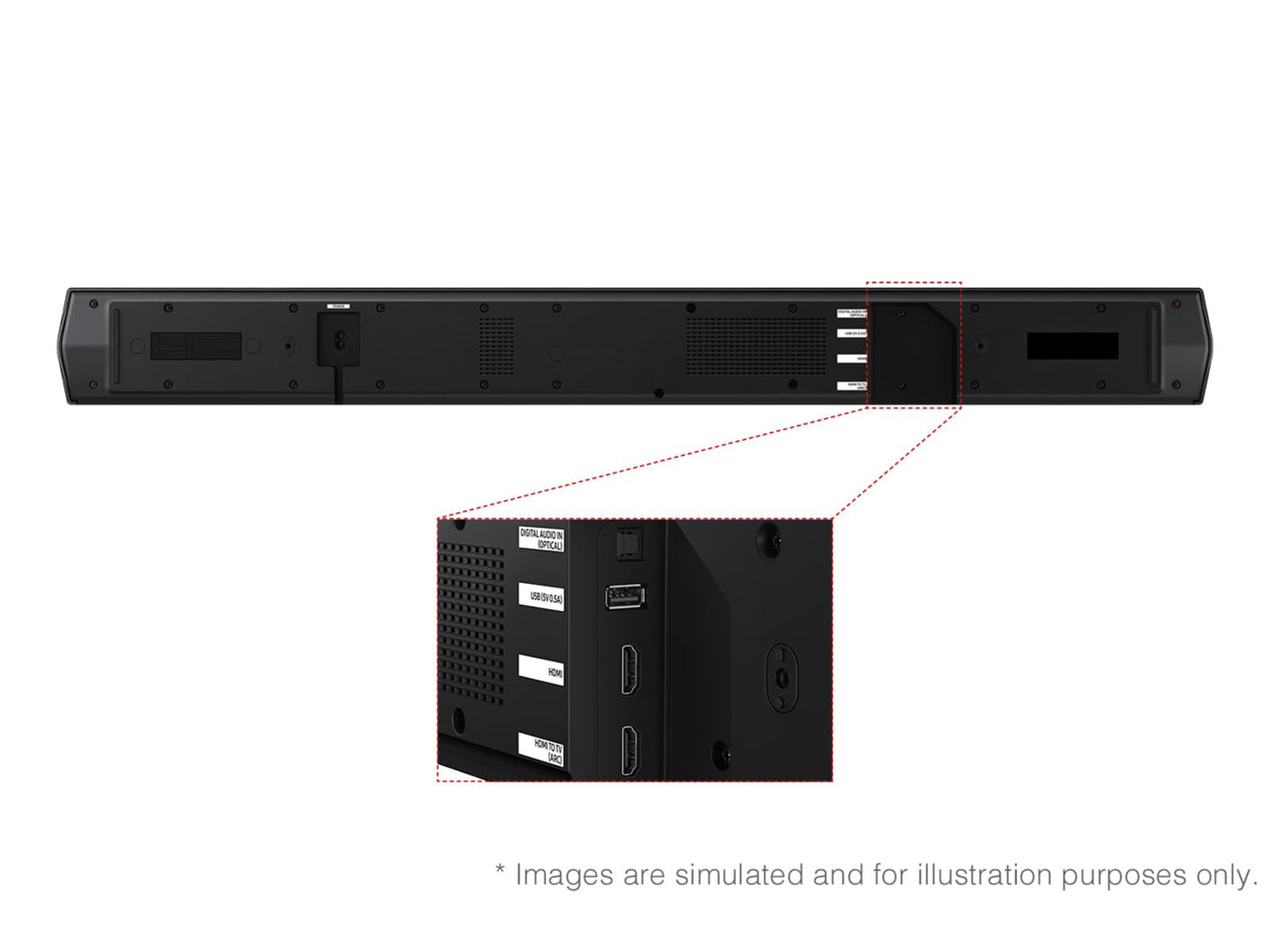 Samsung B-Series Soundbar HW-B750F 5.1 ch Subwoofer (2025 Model) Voice Enhance Mode, Q-Symphony, Adaptive Sound