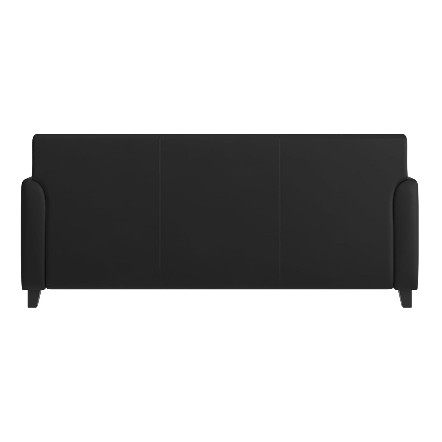 Flash Furniture HERCULES Diplomat Series Black LeatherSoft Sofa