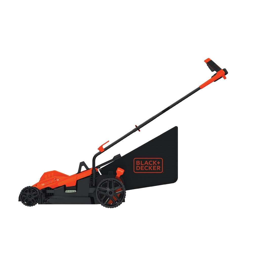 BLACK+DECKER Electric Lawn Mower with Bike Handle, 15-Inch, 10-Amp, Corded (BEMW472BH)