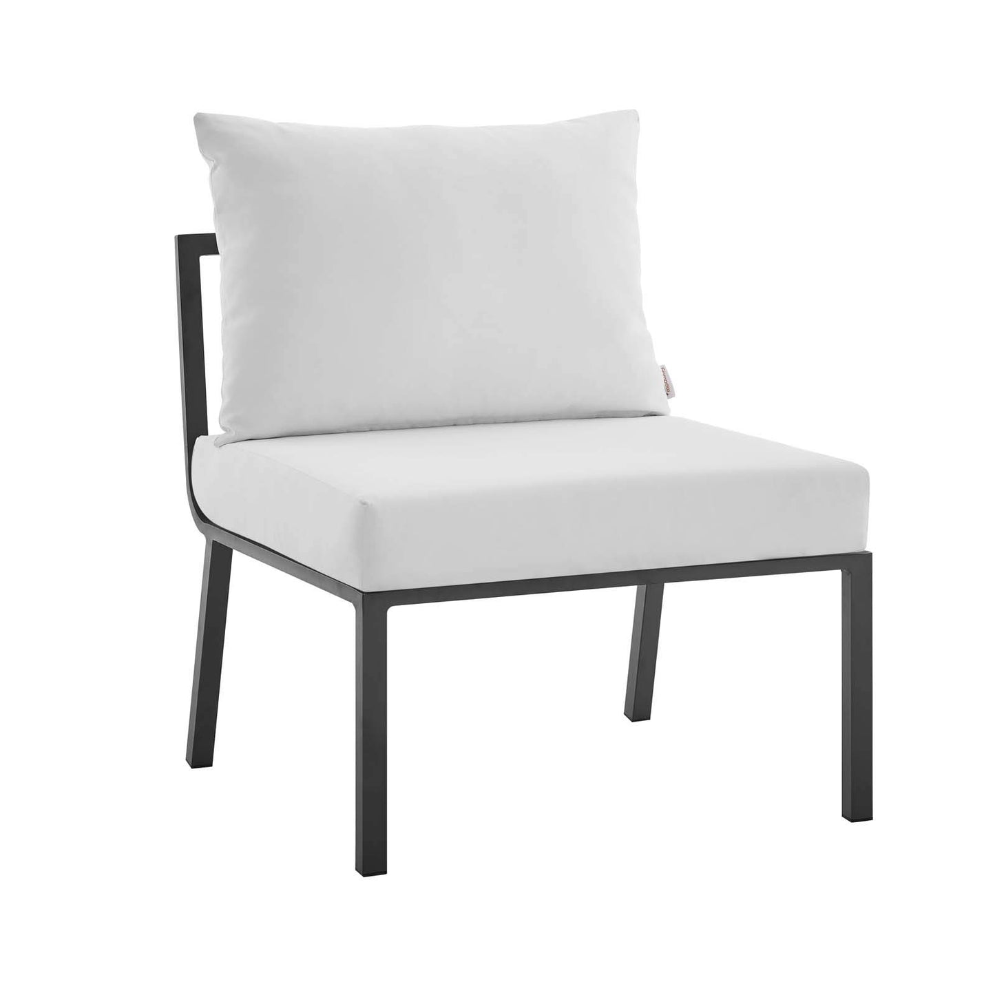 Modway Riverside Outdoor Patio Conversation Set, 85. 5" L x 85. 5" W x 28" H, Gray White