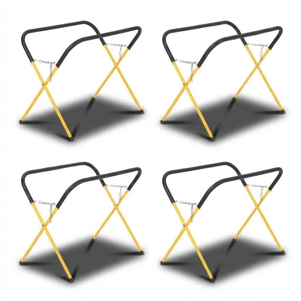500LBS Yellow Work Stand 4 Pack Heavy Duty Automotive Work Bench