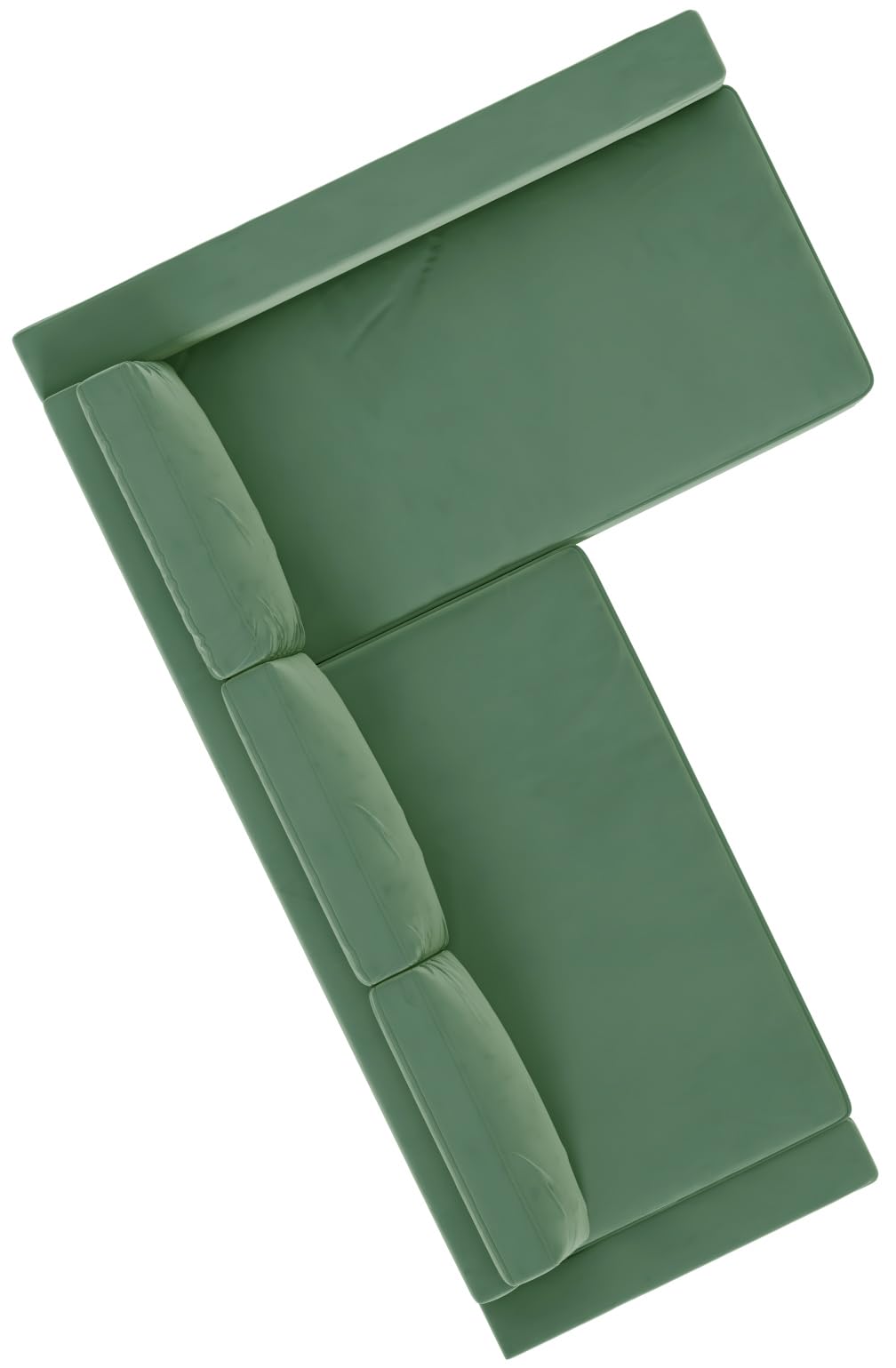 HomeTown Market Heavy Duty Velvet Friheten Sofa Cover Replacement Compatible with IKEA Friheten Sofa Bed Sleeper Sectional Corner Slipcover (Velvet Lighter Green Left)