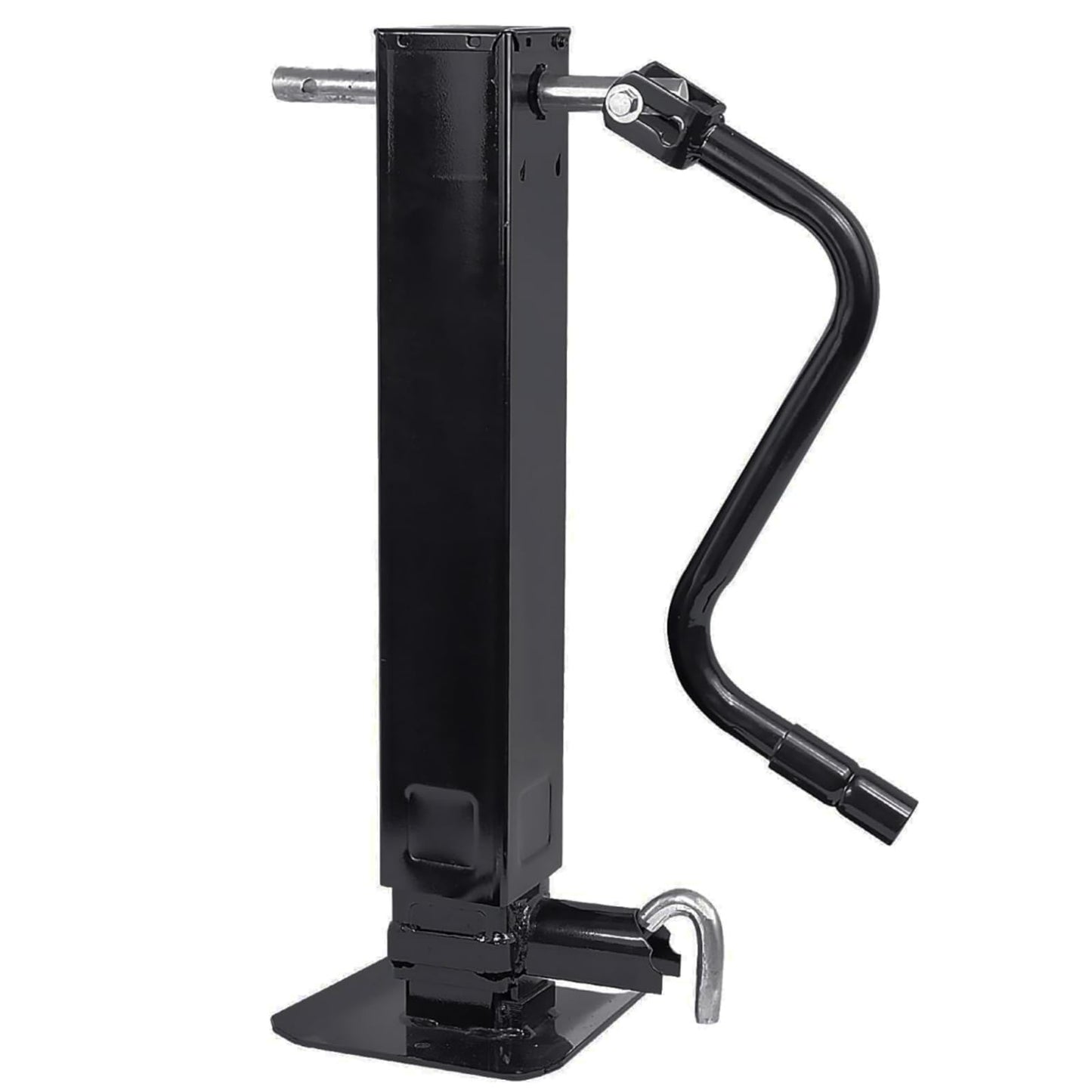 Heavy Duty Weld Square Tube Trailer Jack - 12.5" Lift 13.5" Drop Leg Travel Capacity 12000 LBS (12000lbs Side Pull pin)
