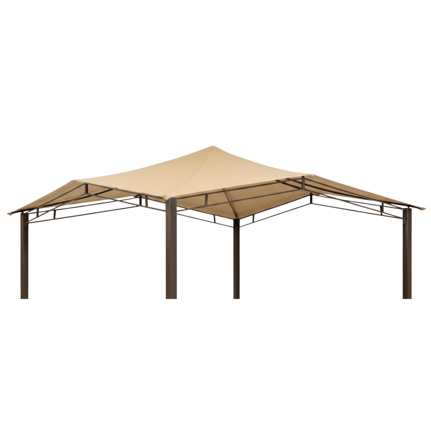 Garden Winds Reinforced RipLock 350 Replacement Canopy Top Cover Compatible with ShelterLogic Sequoia 12' x 12' Gazebo Model 24010 - Beige