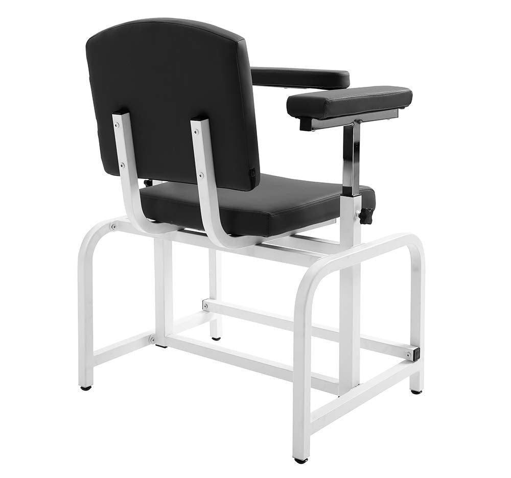 medycare Comfortable Lab Drawing Chair for Lab Spa and Treatment Room （Black）