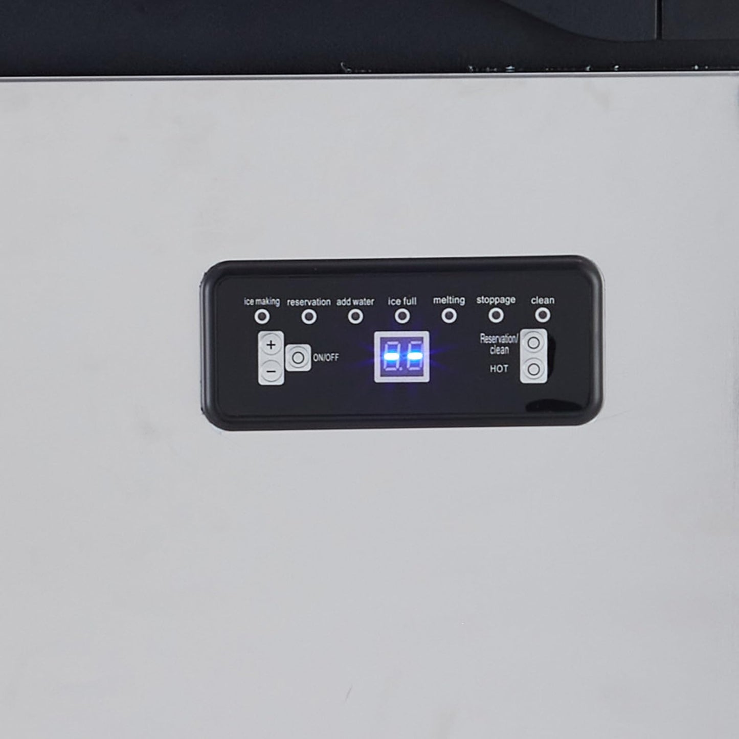 Under Counter Commercial Ice Maker Machine, 100Lbs/24H, Stainless Steel Ice Machines with 33Lbs Storage Bin, Dual Water Supply, Adjustable Thickness, Self-Cleaning, Perfect for Restaurant, Coffee Bar