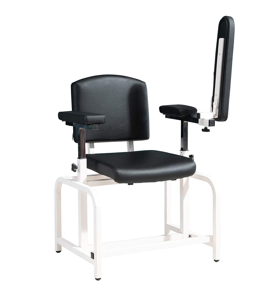 medycare Comfortable Lab Drawing Chair for Lab Spa and Treatment Room （Black）
