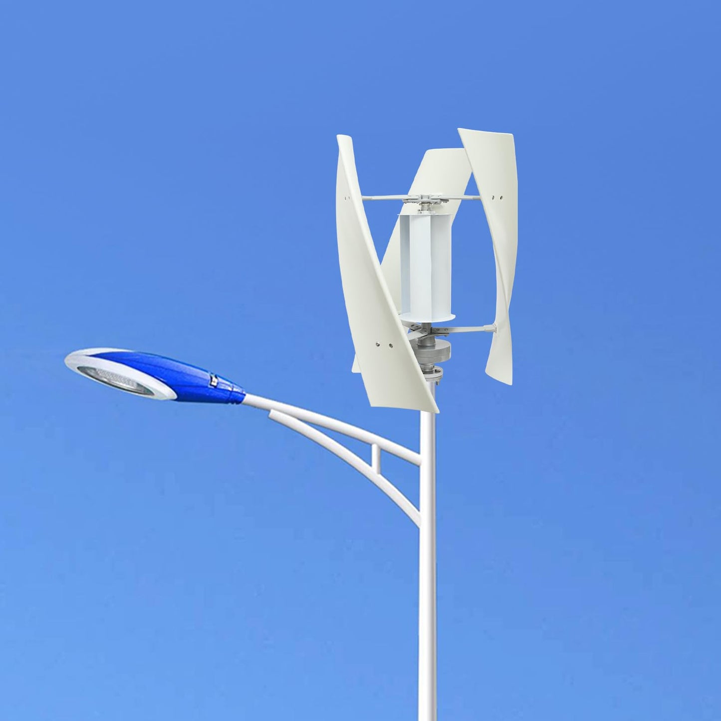 eaizybuk 100W Wind Turbine Generator Kit, 12V/24V Vertical Wind Turbine 5.59Mph Spiral Structure Permanent Magnet Levitation Motor Low Noise for Home, Business, Industrial Energy Supply