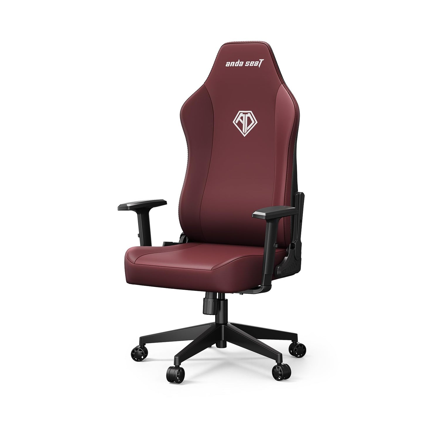 Anda Seat MANA Gaming Chair for Adults - Ergonomic Maroon Leather Game Chairs with Adjustable Armrest, Comfortable Office Chair with Lumbar Support, Heavy Duty Wide Computer Seat for Home & Work