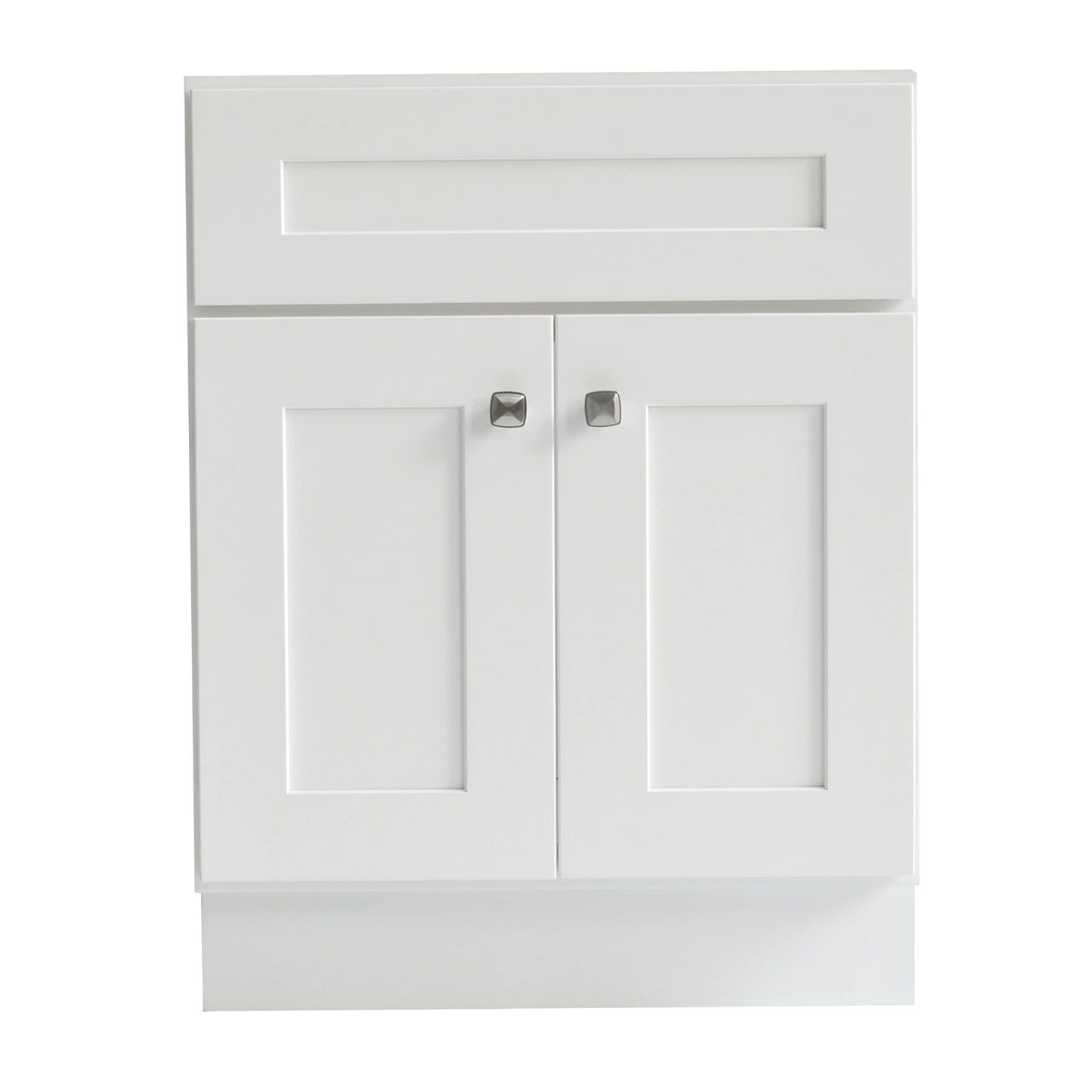 Brookings 24 Inch Bathroom Vanity, Ready to Assemble, Solid Wood, Sherwin Williams® White – Design House, 586925