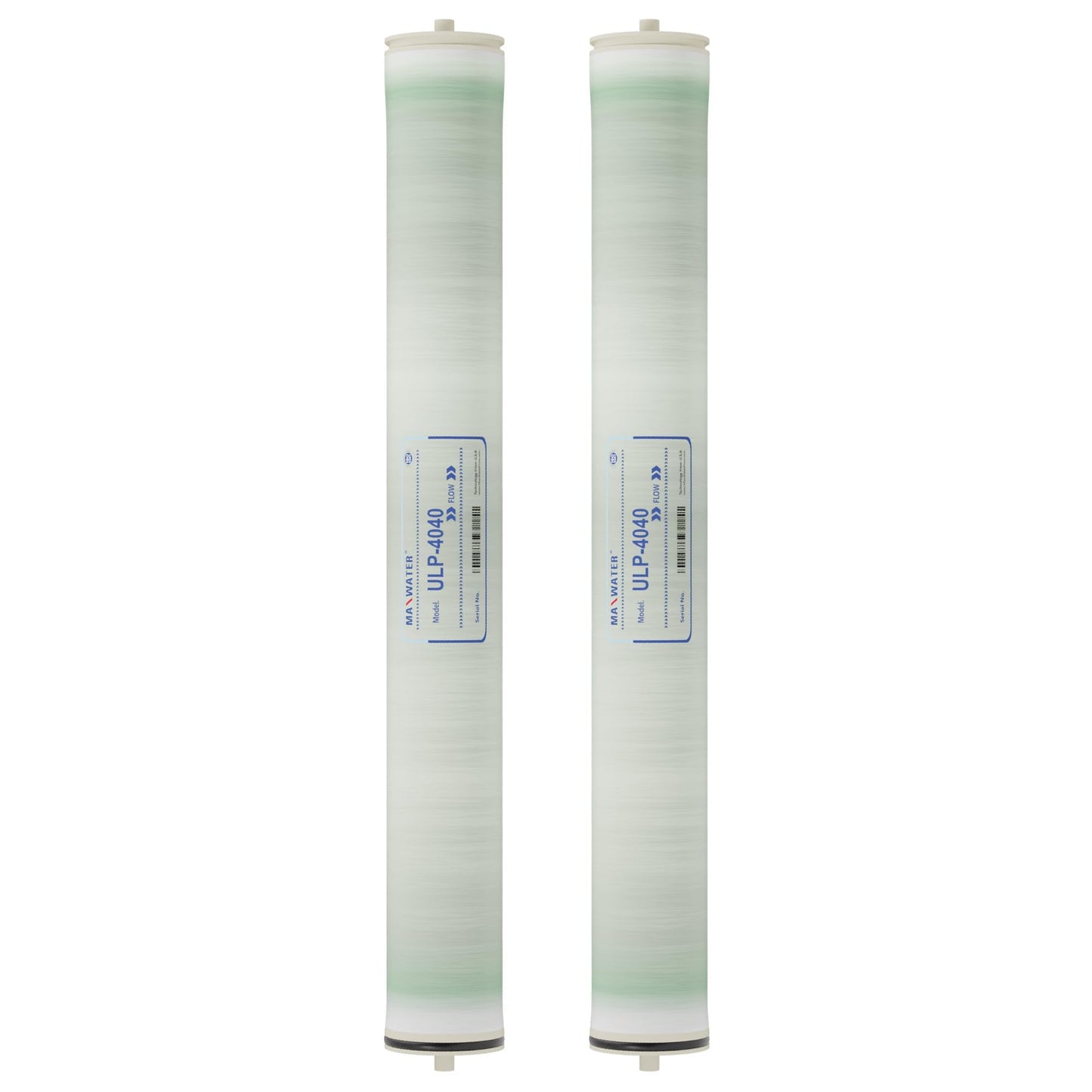 Max Water Reverse Osmosis 4040 Commercial RO Membrane (ULP-4040: 2600GPD) size 4" x 40" good for Industrial, Agricultural, Whole House & more (2)