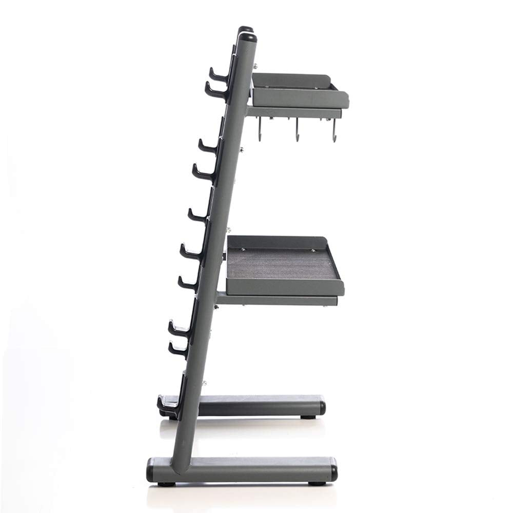 Power Systems Black Chrome Cable Attachment Storage Rack Heavy Duty Gym Organizer for Bars and Accessories, Mobile Rack for Home Gym, Fitness Studio and Commercial Equipment Storage