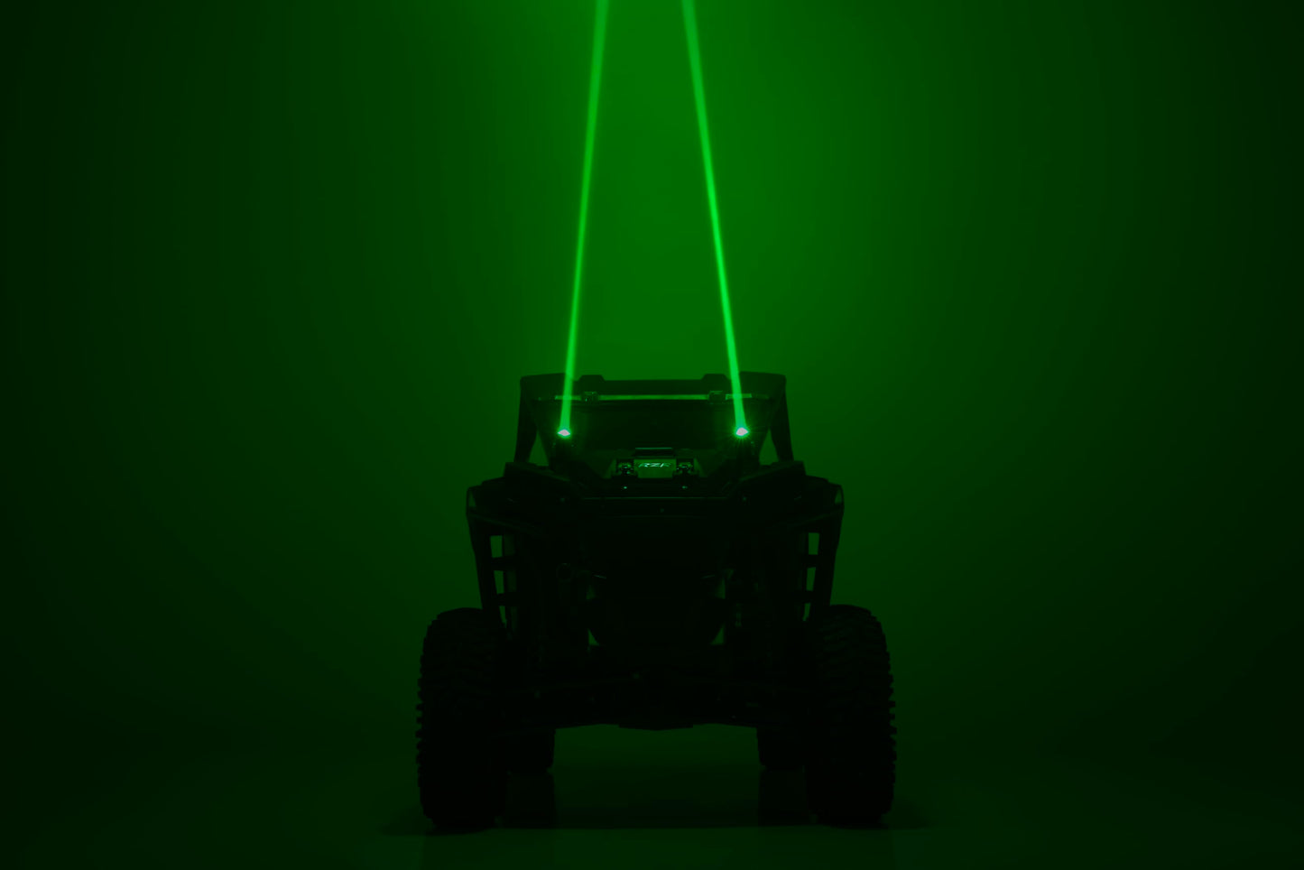 Rough Country Laser Whip Light Kit w/Remote - Multi-Function, Aluminum, 10W, Black, Model 78870