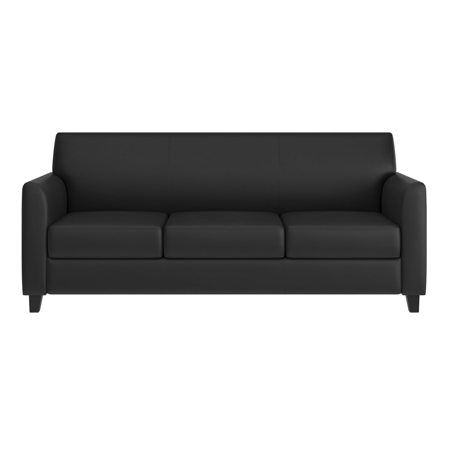 Flash Furniture HERCULES Diplomat Series Black LeatherSoft Sofa