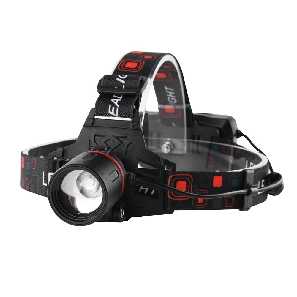 PROFORUS UV LED Headlamp, Rechargeable & Zoomable, 395nm Ultra Violet Light, Purple